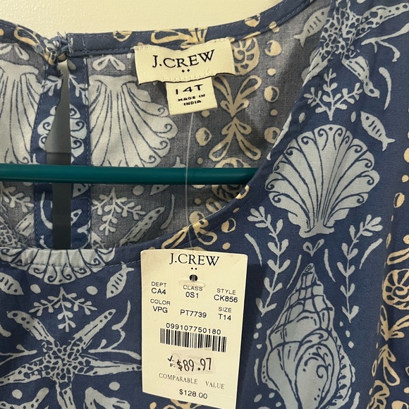 J. Crew shell print dress tall - Picture 7 of 11